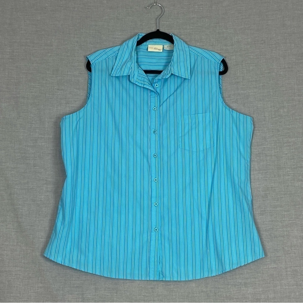 Pensmans Plus Sleeve Shirt Sz 2X Button Up